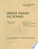 Middle English dictionary : plan and bibliography /