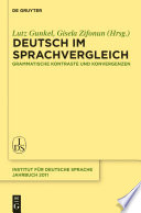 Deutsch im Sprachvergleich : grammatische Kontraste und Konvergenzen /