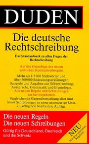 Duden Rechtschreibung der deutschen Sprache /