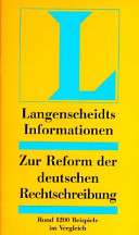 Zur Reform der deutschen Rechtschreibung.