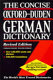 The Concise Oxford-Duden German dictionary : English-German, German-English /