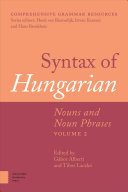 Syntax of Hungarian /