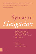 Syntax of Hungarian /