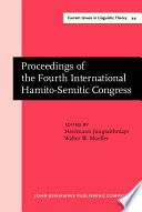 Proceedings of the Fourth International Hamito-Semitic Congress : Marburg, 20-22 September, l983 /