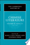 The Cambridge history of Chinese literature /