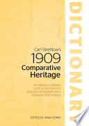 Carl Strehlow's 1909 comparative heritage dictionary : an Aranda, German, Loritja and Dieri to English dictionary with introductory essays /