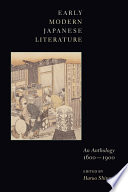Early modern Japanese literature : an anthology, 1600-1900 /