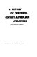 A History of twentieth-century African literatures /