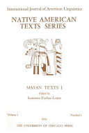 Mayan texts /