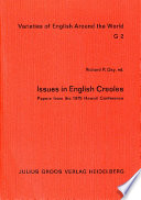 Issues in English creoles : papers from the 1975 Hawaii conference /