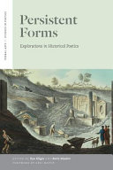 Persistent forms : explorations in historical poetics /