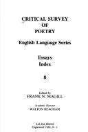 Critical survey of poetry : English language [as printed] seras printed /