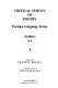 Critical survey of poetry : foreign language series /