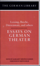 Essays on German theater /