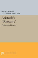 Aristotle's rhetoric : philosophical essays /