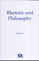 Rhetoric and philosophy /