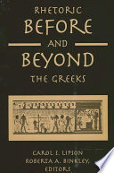 Rhetoric before and beyond the Greeks /