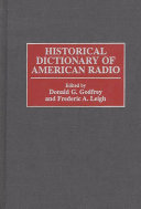 Historical dictionary of American radio /