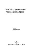 The film spectator : from sign to mind /