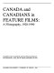 Canada and Canadians in feature films : a filmography, 1928-1990 /
