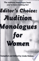 Editor's choice : audition monologues for women /