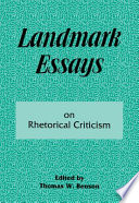 Landmark essays on rhetorical criticism /