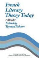 French literary theory today : a reader /