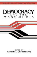 Democracy and the mass media : a collection of essays /