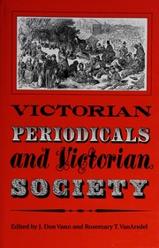 Victorian periodicals and Victorian society /