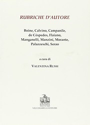 Rubriche d'autore : Boine, Calvino, Campanile, de Céspedes, Flaiano, Manganelli, Manzini, Morante, Palazzeschi, Serao /