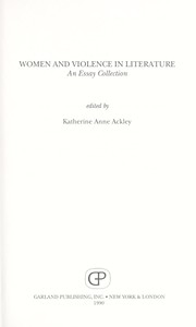 Women and violence in literature : an essay collection /