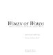 Women of words : a personal introduction to thirty-five important writers /