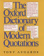The Oxford dictionary of modern quotations /