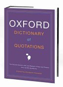 The Oxford dictionary of quotations /