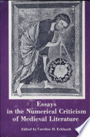Essays in the numerical criticism of medieval literature /