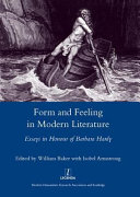 Form and feeling in modern literature : essays in honour of Barbara Hardy /