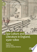 Spa Culture and Literature in England, 1500-1800 /