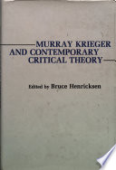 Murray Krieger and contemporary critical theory /