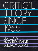 Critical theory since 1965 /