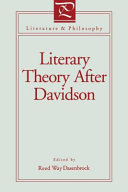 Literary theory after Davidson /
