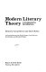 Modern literary theory, a comparative introduction /