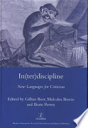 In(ter)discipline : new languages for criticism /