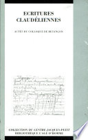 Ecritures claudéliennes : actes du Colloque de Besançon, 27-28 mai 1994.