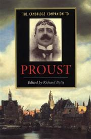 The Cambridge companion to Proust /