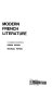 Modern French literature : a library of literary cricticism [as printed] /