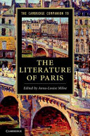 The Cambridge companion to the literature of Paris /