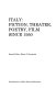 Italy : fiction, theater, poetry, film since 1950 /