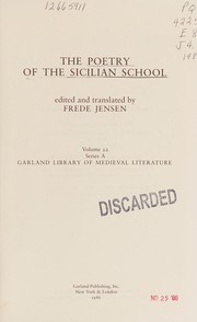 The Poetry of the Sicilian school /