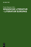 Spanische Literatur-- Literatur Europas : Wido Hempel zum 65. Geburtstag /