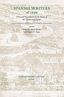 Spanish writers of 1936 ; crisis and commitment in the poetry of the thirties and forties; an anthology of literary studies and essays /